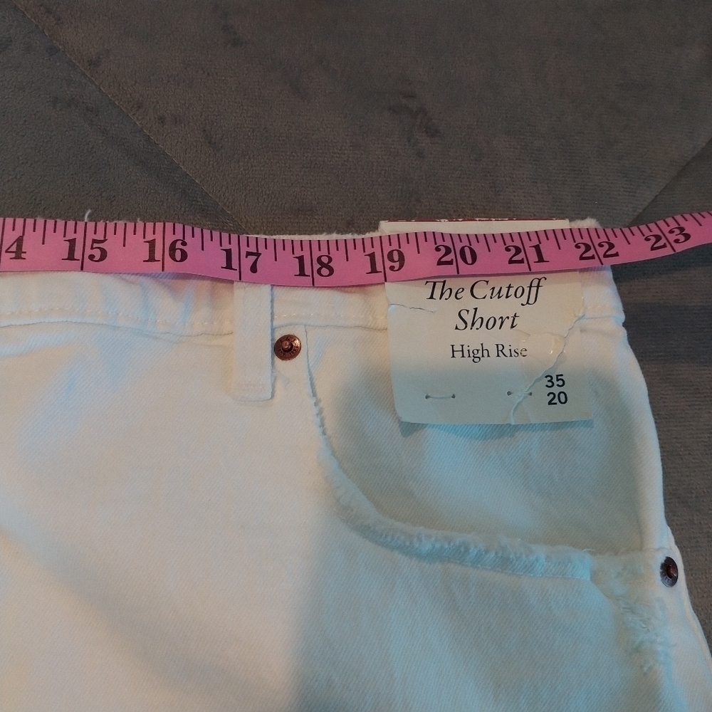 Abercrombie & Fitch The Cutoff Short High Rise White Plus size 35 - Picture 7 of 11